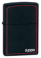 Запальничка Zippo 218ZB BLACK MATTE w/ZIPPO BORDER