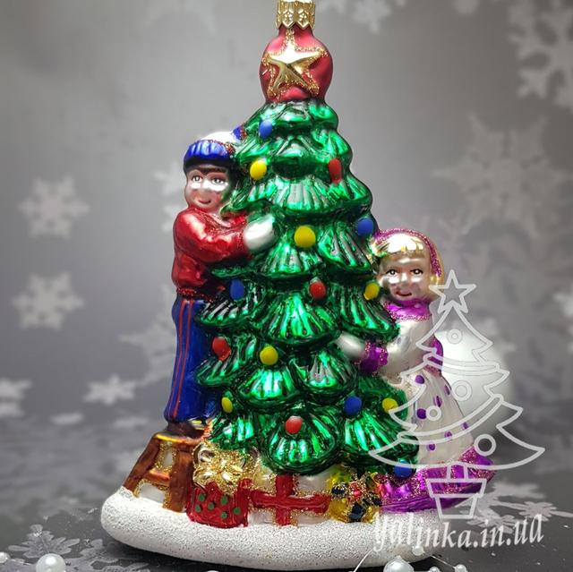 игрушка на елку  Дети с елочкой komozja mostowski impuls morozko  irena