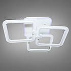 Світлодіодна люстра 90 Вт з підсвічуванням основи та пультом д/к колір каркасу білий D-MX3614/3S WH LED 3color dimmer, фото 3