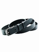 Жіночий шкіряний ремінь 2,3 х 105-125 см Weatro Чорний ua-23cmk-004, фото 2