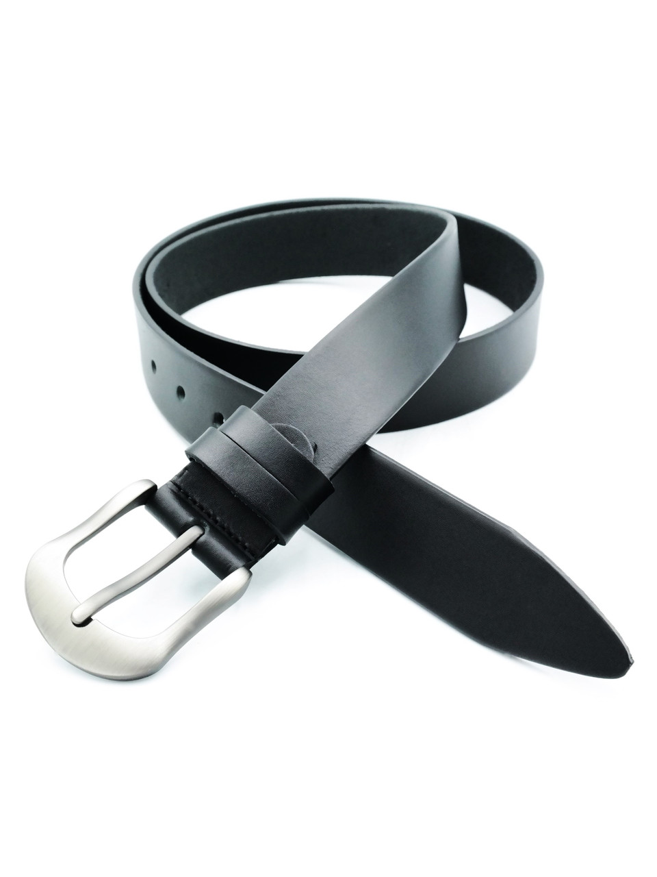 Жіночий шкіряний ремінь 3,3 х 105-125 см Weatro Чорний ua-33cmk-0011, фото 1