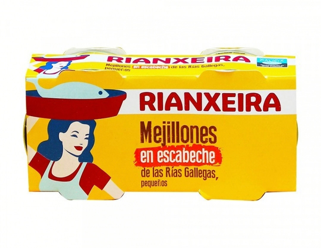 Мідії Rianxeira Mejillones у соусі ескабачо, 170 г.