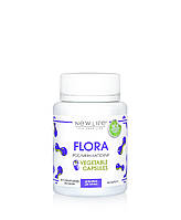 FLORA / ФЛОРА, 60 растительных капсул, комплекс лакто и бифидо бактерий для нормализации работы кишечника