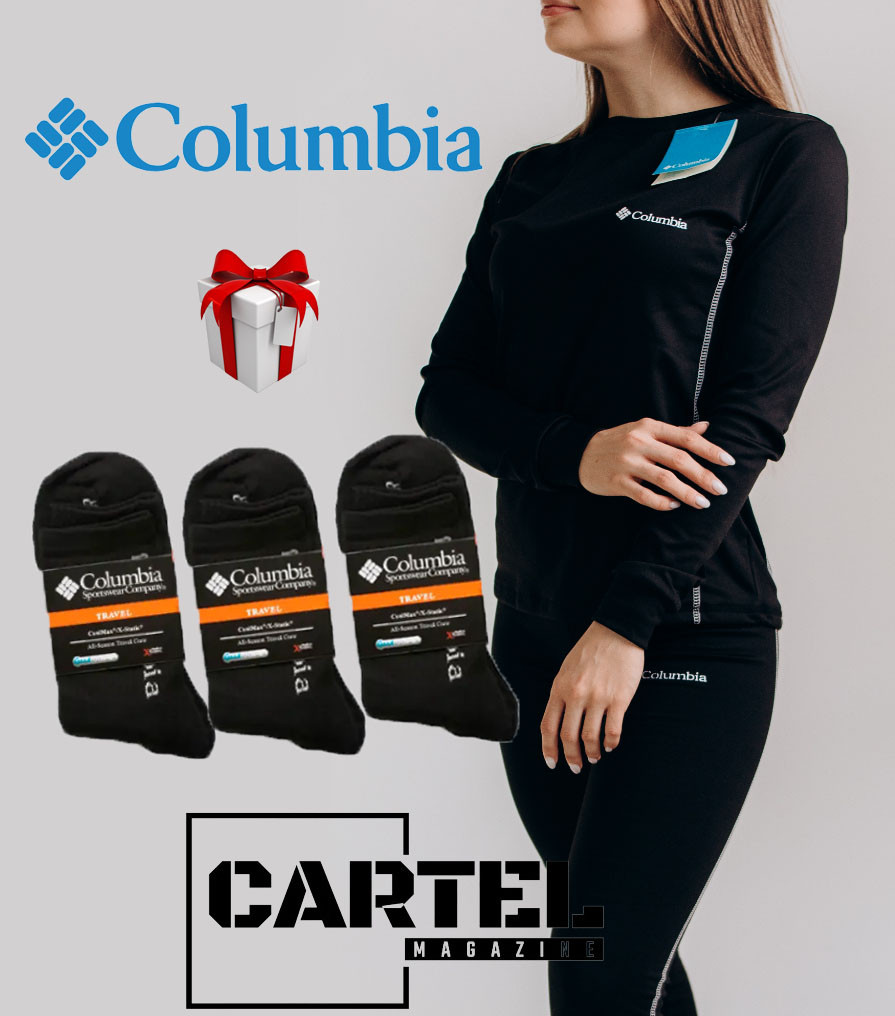Жіноча термобілизна повсякденна з флісу для жінок, Термобілизна для активного відпочинку COLUMBIA + шкарпетки в подарунок