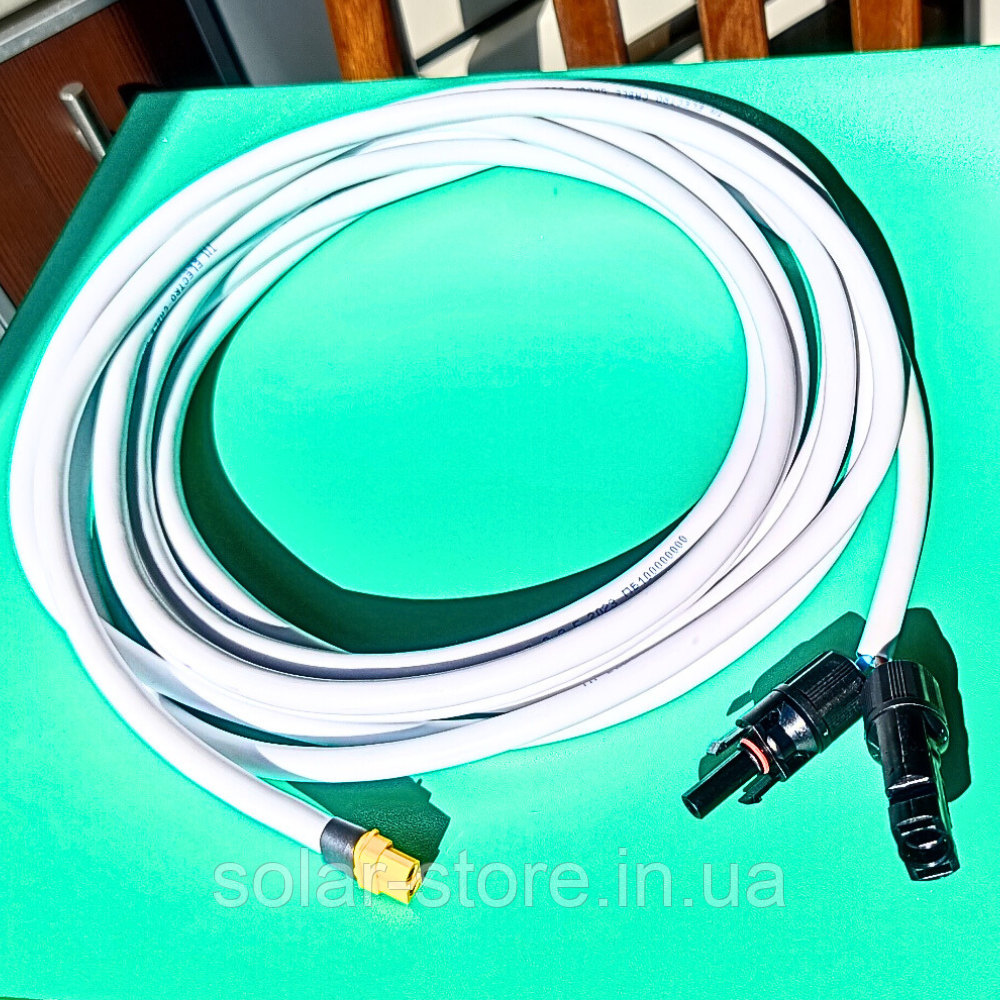 Кабель MC4 to XT60 Solar Cable для підключення EcoFlow/BLUETTI до сонячної панелі 4м., фото 1