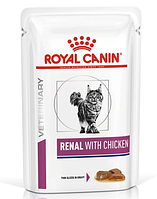 Консерва для взрослых котов Royal Canin Renal chiken пауч 85 г 40300019
