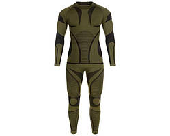 Комплект тактичної термобілизни Mil-Tec 4-Way Stretch Performance Olive (L/XL)