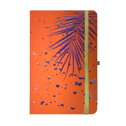 Книжка записна BM.255109-11 PIANTE на гумці 96арк помаранчев 136х207мм кліт,офс.крем.,тв.лам.обк(10), фото 1