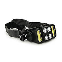 TU  TU Налобный фонарик Voltronic K362,4 led 5W , 2 Led Cob, red, sensor, 6 режима, корпус- пластик, водостойкий, ip44, питание