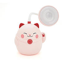 TU  TU Гибкая настольная лампа PINK CAT с органайзером СS-290-2, 2 режима, 4,2V 600mAh. 3 часа работы, 42см, 200гр, Box
