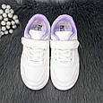 Кросівки дитячі для дівчинки білі з бузковим демісезонним Paliament 5131, фото 5
