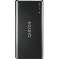 Батарея универсальная Canyon PB-108 10000mAh, Input 5V/2A, Output 5V/2.1A(Max), black (CNE-CPB1008B)