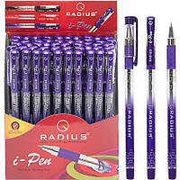 Шариковая ручка диспенсер с принтом на масляной основе фиолетовая "I Pen" RADIUS в упаковке 50 шт