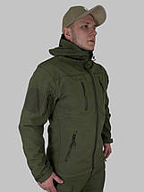 Куртка Ultimatum Gryphon Олива,Військова демісезонна тактична куртка софтшелл ЗСУ,Куртка військовослужбовців soft shell, фото 2