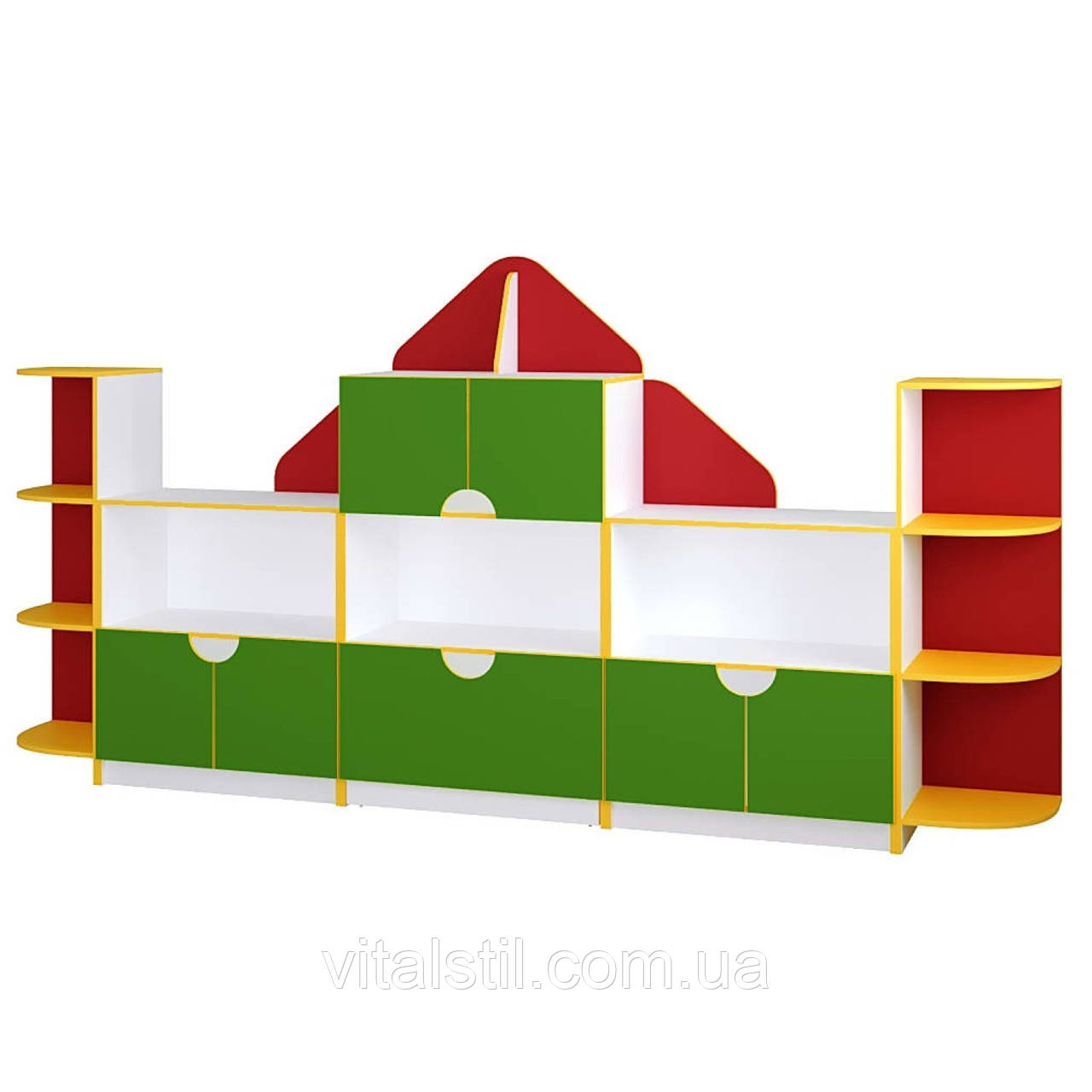 Стенка дитяча для іграшок Хатинка від виробника