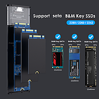 Зовнішня кишеня Deepfox M2S для NGFF (Sata) M2 SSD USB 3.0 Original, фото 4