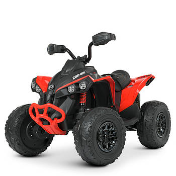 Дитячий квадроцикл на акумуляторі з музикою та світлом фар Bambi M 5001EBLR-3 Червоний