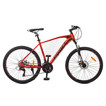 Спортивний велосипед 26 дюймів алюмінієва рама 21 швидкість з підніжкою Profi G26VELOCITY A26.2 Червоний