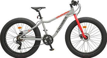 Велосипед фэтбайк Crosser Fat Bike 26" Сірий