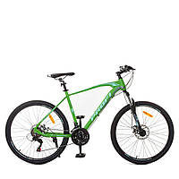 Горный Велосипед "PROFI"26 диаметр 19 рама Алюминий зелено-черный