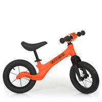 Детский двухколесный беговел магниевая рама и накладка на руле PROFI KIDS 12 дюймов SMG1205A-5 Оранжевый