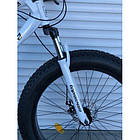 Гірський Велосипед Фэтбайк TopRider 26 дюймів "215" Розмір рами 17 Білий, фото 5