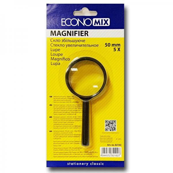

Лупа, увеличительное стекло "Economix" D 50мм. 2-5х увеличение
