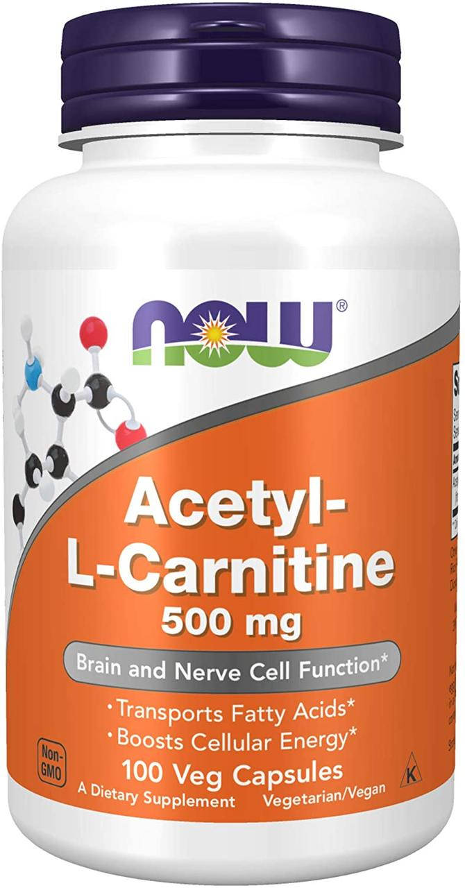 

Now Foods Acetyl L-Carnitine 500mg 100 капсул