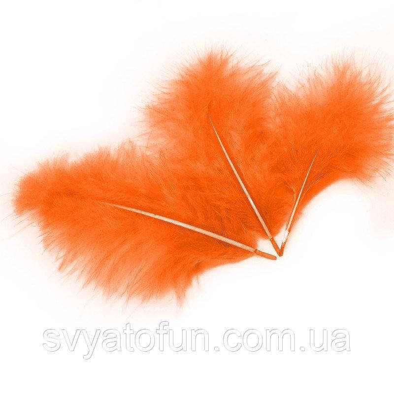 

Перья натуральные для декора оранжевые
