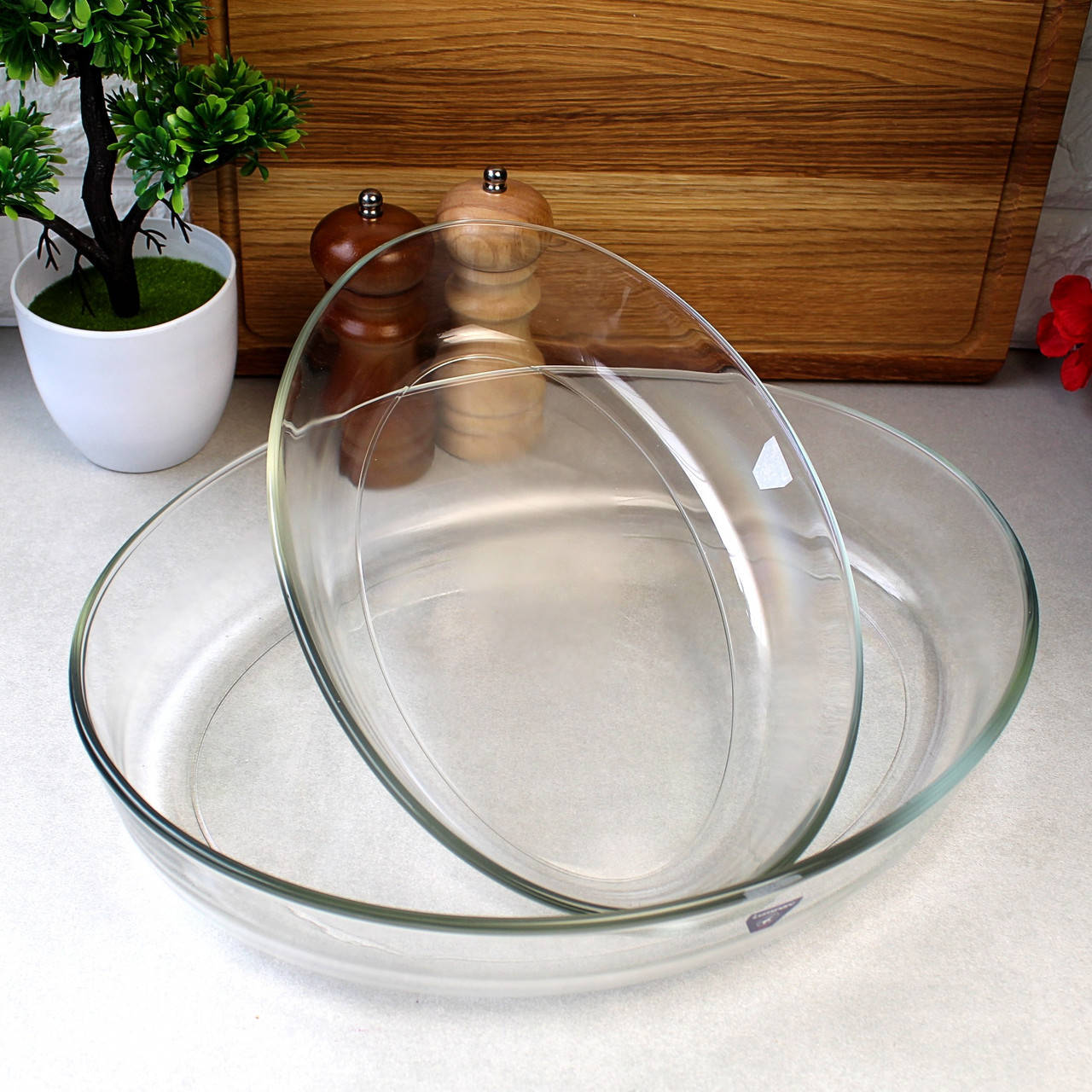 

Набор блюд из жаропрочного стекла Luminarc "Sabot" 2 шт 3,8 л + 1.7 л (P5605), Прозрачный