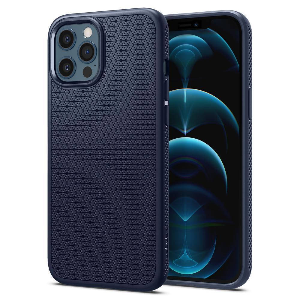 

Чехол Spigen Liquid Air для iPhone 12 Pro Max Navy Blue (ACS02247), Синий