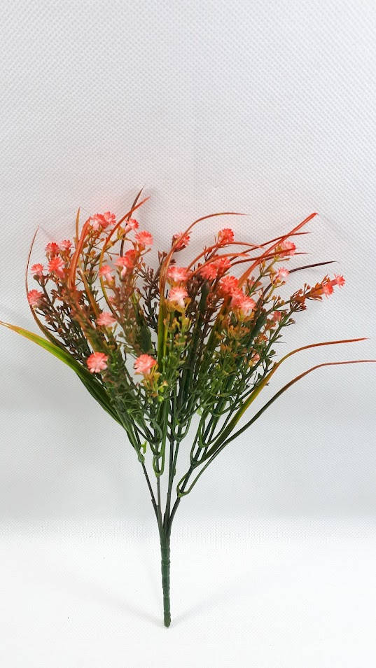 

С красным мелкоцветом-новым 30см искусственный зеленый куст для букетов, Красный