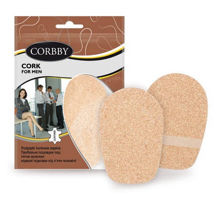 

Подпяточники пробковые CORK 1см Женские