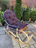 Крісло гойдалка з подушкою в 2-х кольорах, фото 7