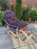 Крісло гойдалка з подушкою в 2-х кольорах, фото 8