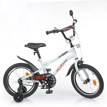Двоколісний дитячий велосипед 16 дюймів з дзеркалом та дзвінком Profi Urban Y16251-1 Білий