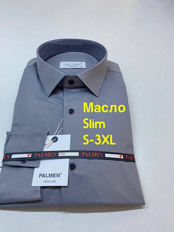 Чоловіча сорочка з довгим рукавом Palmen/ slim/ масло, фото 1