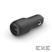 Зарядное устройство Belkin Car Charger 37W PD PPS Dual Black (CCB004BTBK)