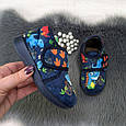 Капці дитячі для хлопчика Inblu закриті на липучках сині 5171, фото 3