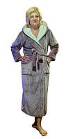 Длинный модный женский халат на запах 42-50 р, доставка по Украине Укрпочта,НП