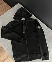 Зип худи Stone Island с капюшоном | Кофта Стон Айленд | Стоне Исланд Худи