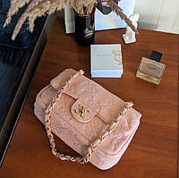 Жіноча класична сумочка рожевого кольору denim Elizabeth