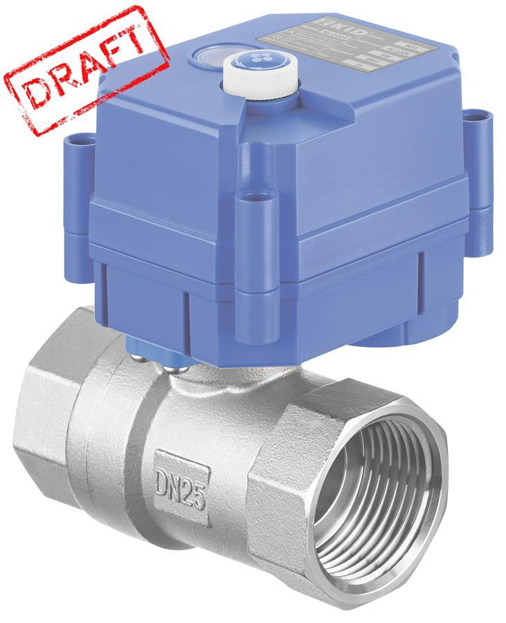 Кран Кульовий З Електроприводом 2E HC220B, 3/4", 220В, 5Вт, 10 (16) Бар ...