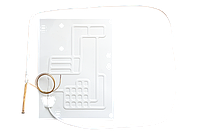 Випарник для холодильника універсальний 370*275 мм, d=6.2 мм, з капіляром