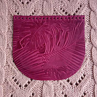 Клапан для сумки "Пальми". Фуксія