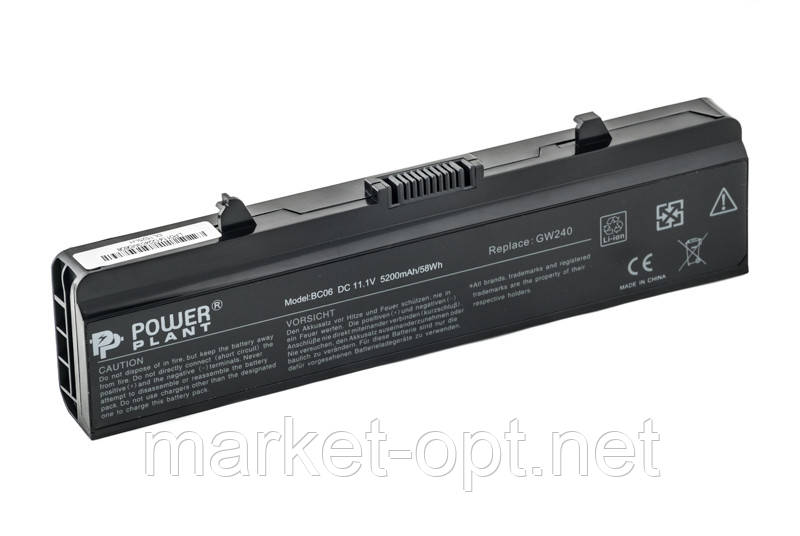 Акумулятор PowerPlant для ноутбуків DELL Inspiron 1525 (RN873, DE 1525, 3S2P) 11.1V 5200mA