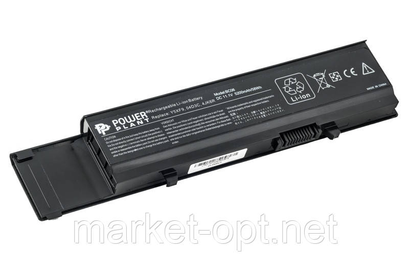 Акумулятор PowerPlant для ноутбуків DELL Vostro 3400 (7FJ92, DL3400LH) 11.1V 5200mAh, фото 1