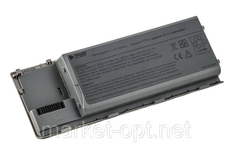 Акумулятор PowerPlant для ноутбуків DELL Latitude D620 (PC764, DL6200LH) 11.1V 5200mAh