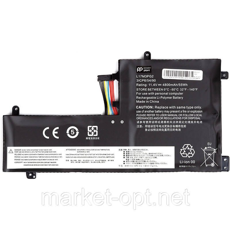 Акумулятор PowerPlant для ноутбуків LENOVO Legion Y730 (L17M3PG2) (middle cable) 11.4V 4800mAh, фото 1