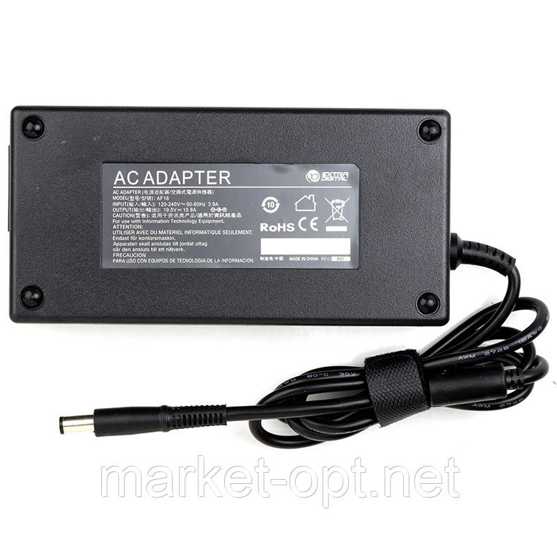 Блок живлення для ноутбуків PowerPlant DELL 220V, 19.5V 210W 10.8A (7.4*5.0), фото 1